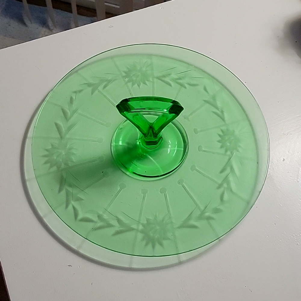 Depression glass green